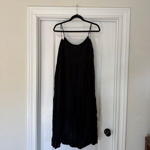 Abercrombie & Fitch Black Midi Dress